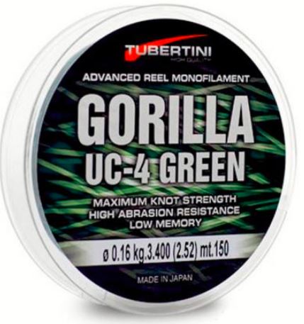 FIO TUBERTINI GORILLA UC 4 GREEN FISHISCO Pesca Comércio de artigos