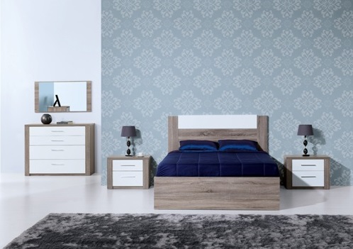 img-QUARTO CASAL PARIS CARVALHO CINZA/BRANCO