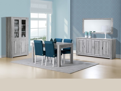 img-SALA JANTAR FLORENÇA CINZA RÚSTICO